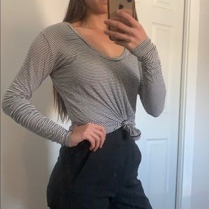 Brandy Melville Long Sleeve Stripe Top